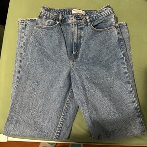 Abercrombie curve love 90s straight ultra high rise jeans